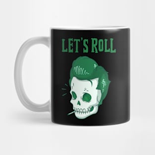 Smoking Skull Let's Roll Mug